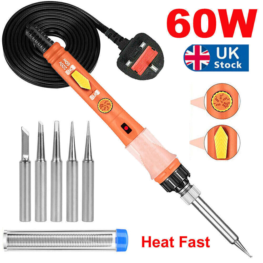 小调温电烙铁60w英规烙铁内热式欧规带开关电烙铁焊接工具包