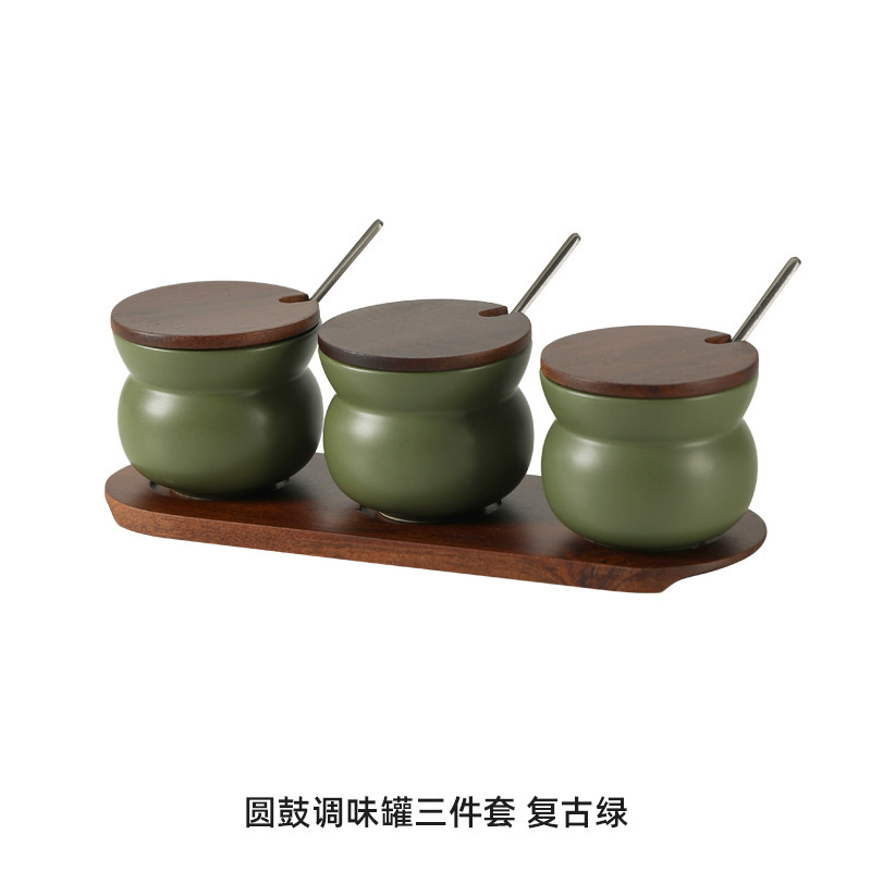 家庭用陶器調味料入れセット 調味料ボックス 調味料入れ 塩入れ 調味料ボトルセット Amazon|undefined