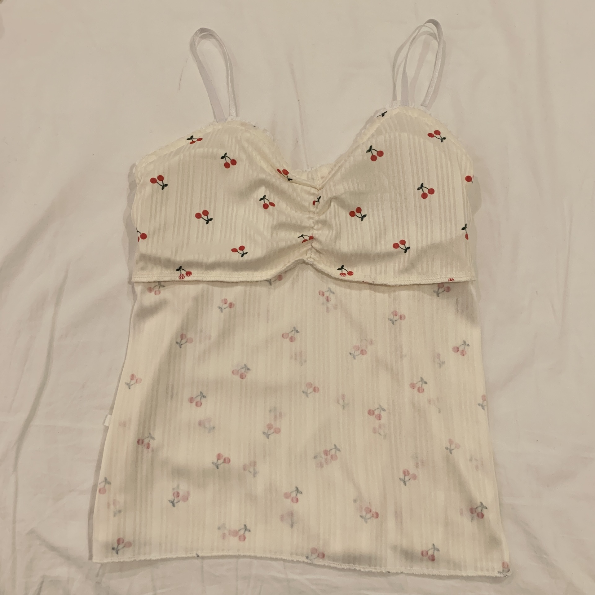 Pijamas de manga larga de las mujeres pantalones de suspensión conjunto de tres piezas con almohadilla en el pecho puro deseo estilo coreano dulce floral ropa para el hogar primavera y otoño