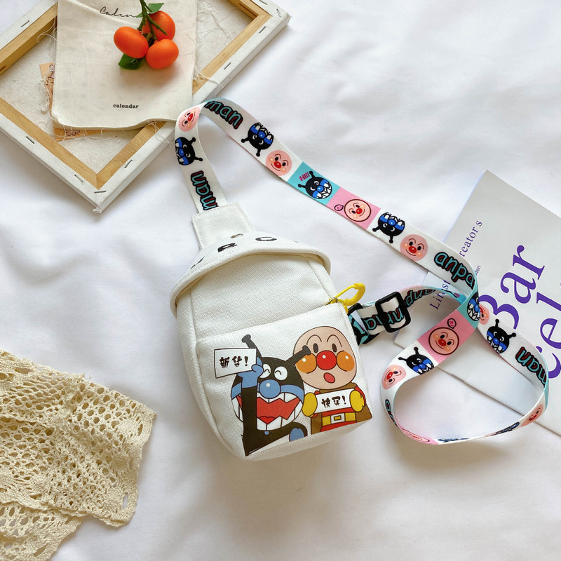 Bolso de hombro pequeño para niños de moda de verano 2021 bolso de pecho de lona de estudiante de moda guapo bolso de pecho de hombro bolsa de mensajero