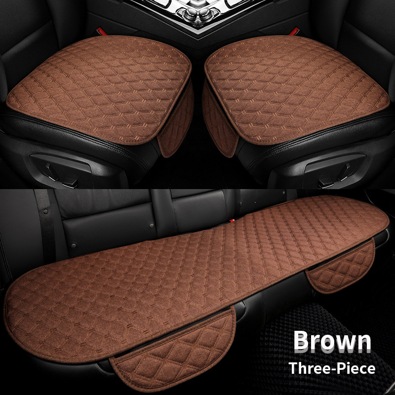 Cojín del asiento del coche cuatro estaciones universal de cinco asientos de lino de tres piezas cubierta del asiento del coche comercio exterior estilo de venta caliente