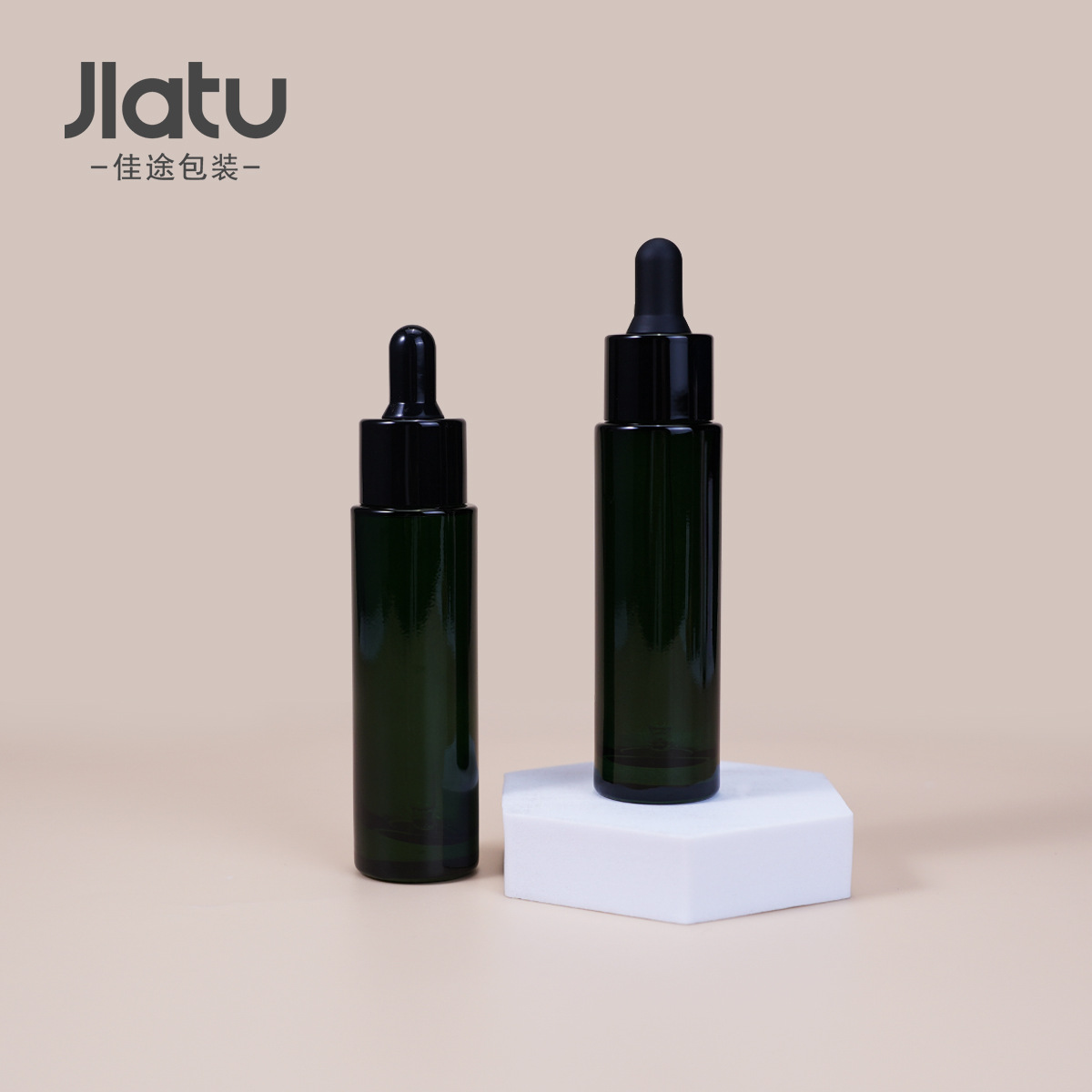 30ml 병 더블 링 드로퍼; 가벼운 병 (색상을 사용자 정의 할 수 있음); 유리