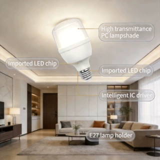 E27 LED 灯泡 LED 灯家用节能白色 LED 灯泡 LED 批发照明灯泡