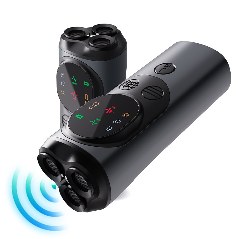 TEMU爆款超声波三头驱狗器大功率宠物训狗器可充电便携式止吠器|undefined