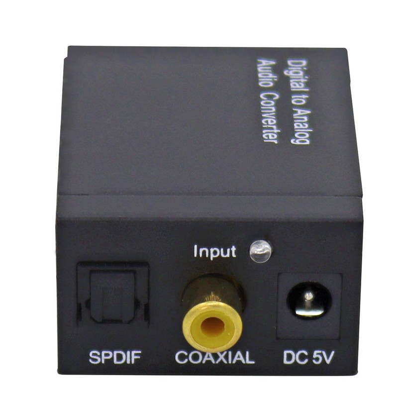 デジタル光ファイバ同軸アナログl rオーディオ変換器spdifデコーダ3.5と1a電源|undefined