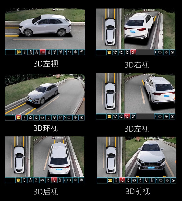 360 panoramic image system blind area right starlight night vision car camera 360 degree panoramic camera