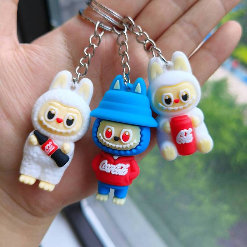 漫画立体キーホルダーコーララブブペンダントラブブキーホルダー人形クレーンゲーム幼稚園ギフト|undefined