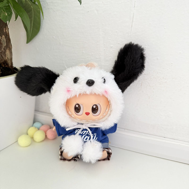 一二三代钥匙扣Labubu衣服挂件拉布布娃衣暗夜小恶魔圣诞万圣节萌|undefined