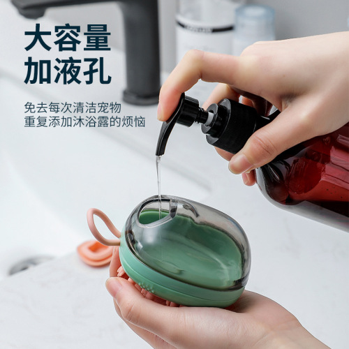 Dog massage brush, bath artifact, cat brush, silicone comb, golden retriever Teddy cleaning hair removal pet bath brush