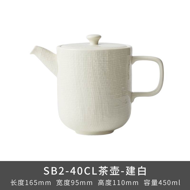 Transfronterizo LZ Lucang perla patrón de tela de lino blanco lujo ligero vajilla de cerámica simple japonesa, platos, platos, platos de pescado, platos de sopa