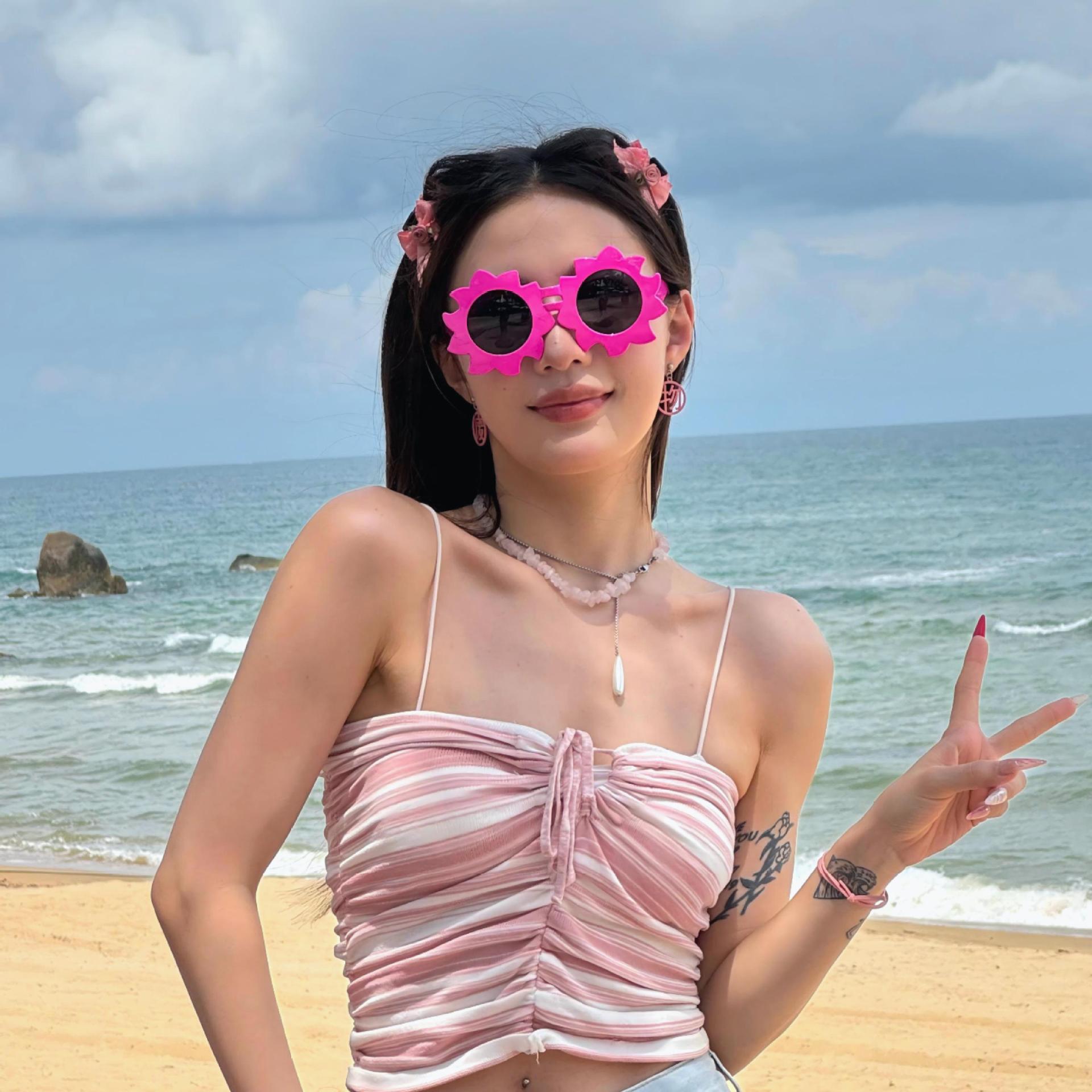 Gafas de Fiesta con Temática Hawaiana, ABS, Divertido, Decorativo, para Fiestas en la Playa y Festivales de Música