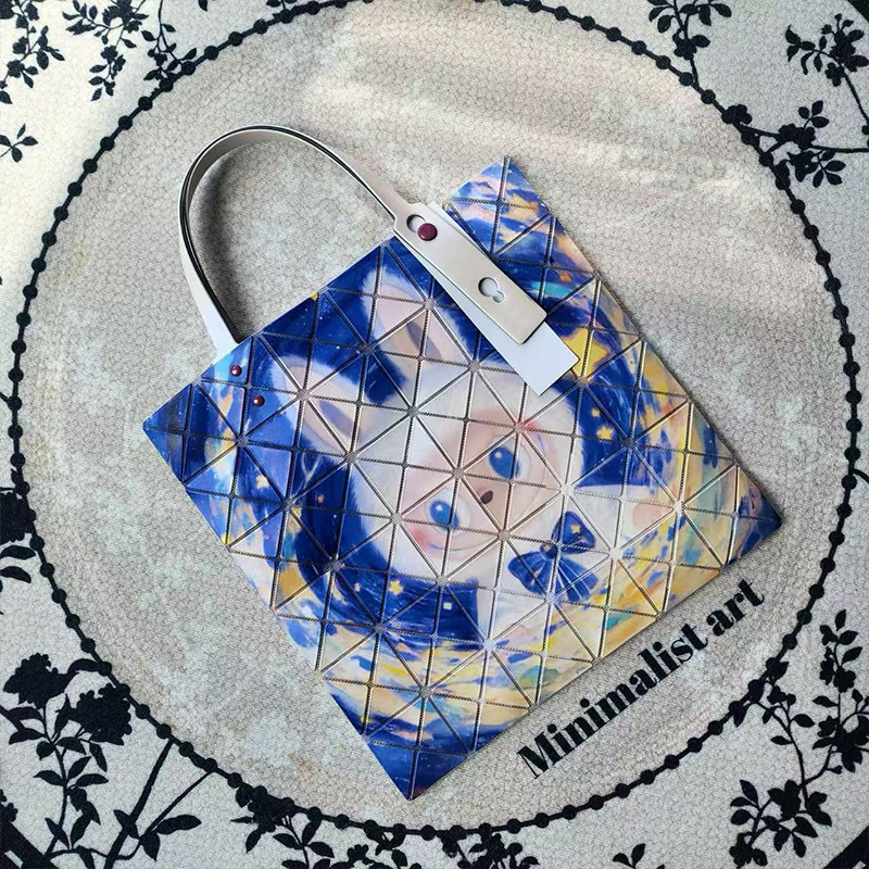 25 Japanese Original Joint Model Labubu Six-Compartment Geometric Quilted Bag Labubu Shoulder Handbag Tote Women's Bag 25 Japanese Original Joint Model Labubu Six-Compartment Geometric Quilted Bag Labubu Shoulder Handbag Tote Women's Bag