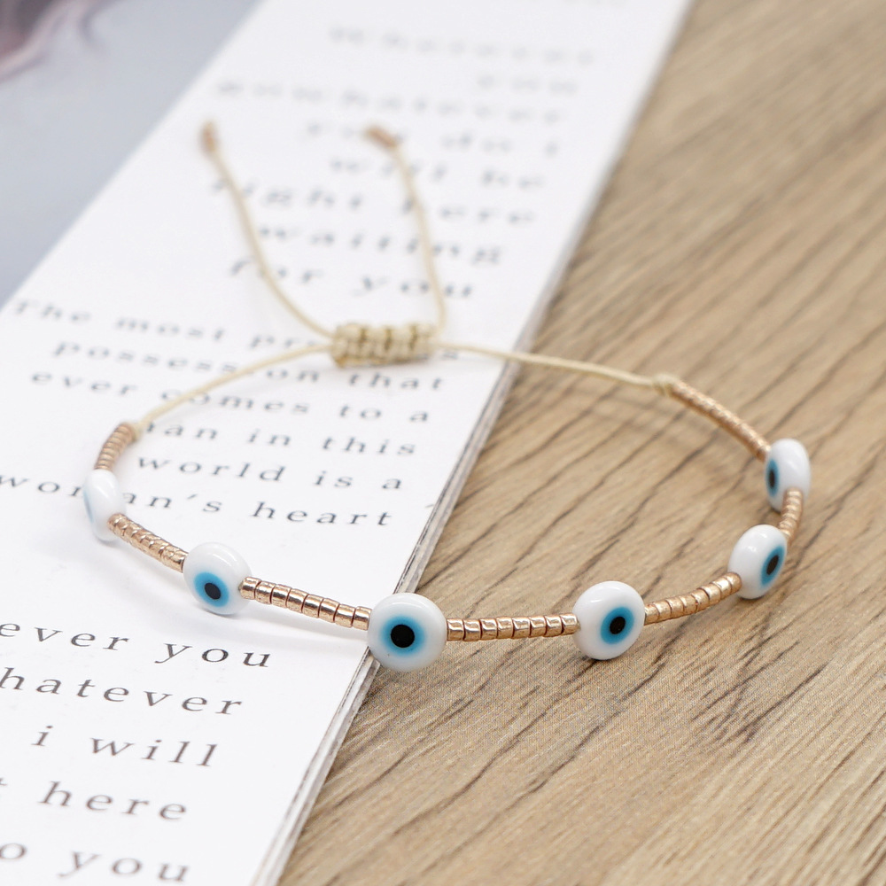 Simple Style Eye Glass Beaded Bracelets