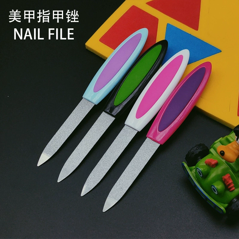 Фабрика прямой из нержавеющей стали пилка для ногтей инструмент полировки пилка двухсторонняя ногтей руб полосы на складе поставки