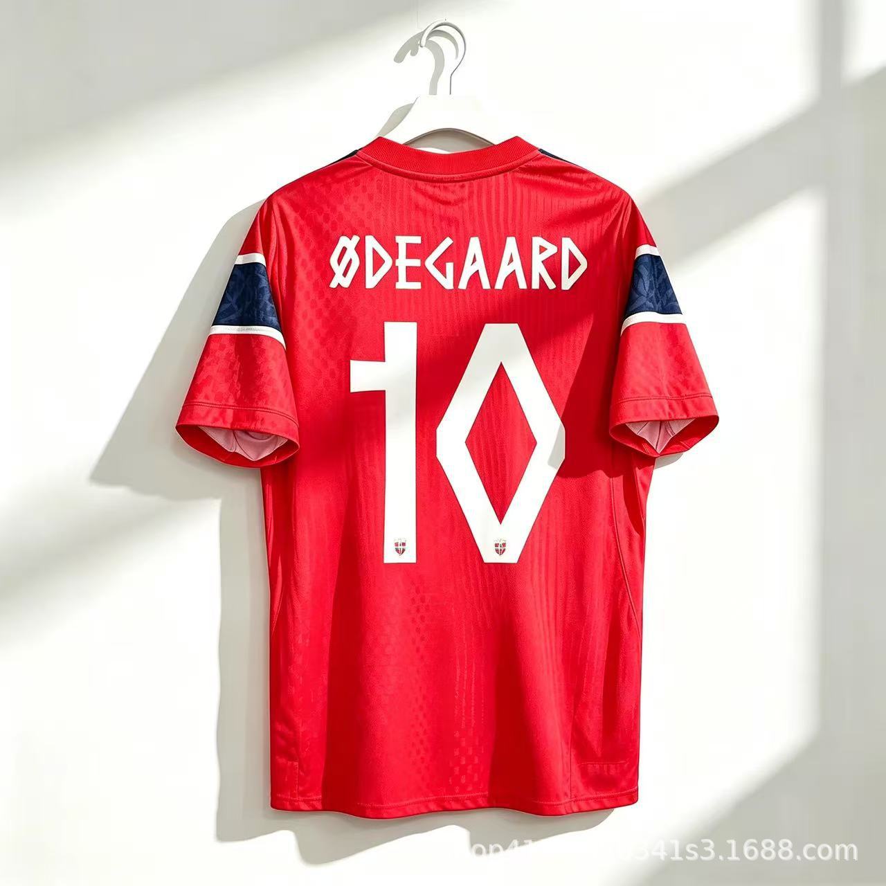 Nike x Norway National Team 2024/25 Martin Odegaard #10 Home Jersey Red
