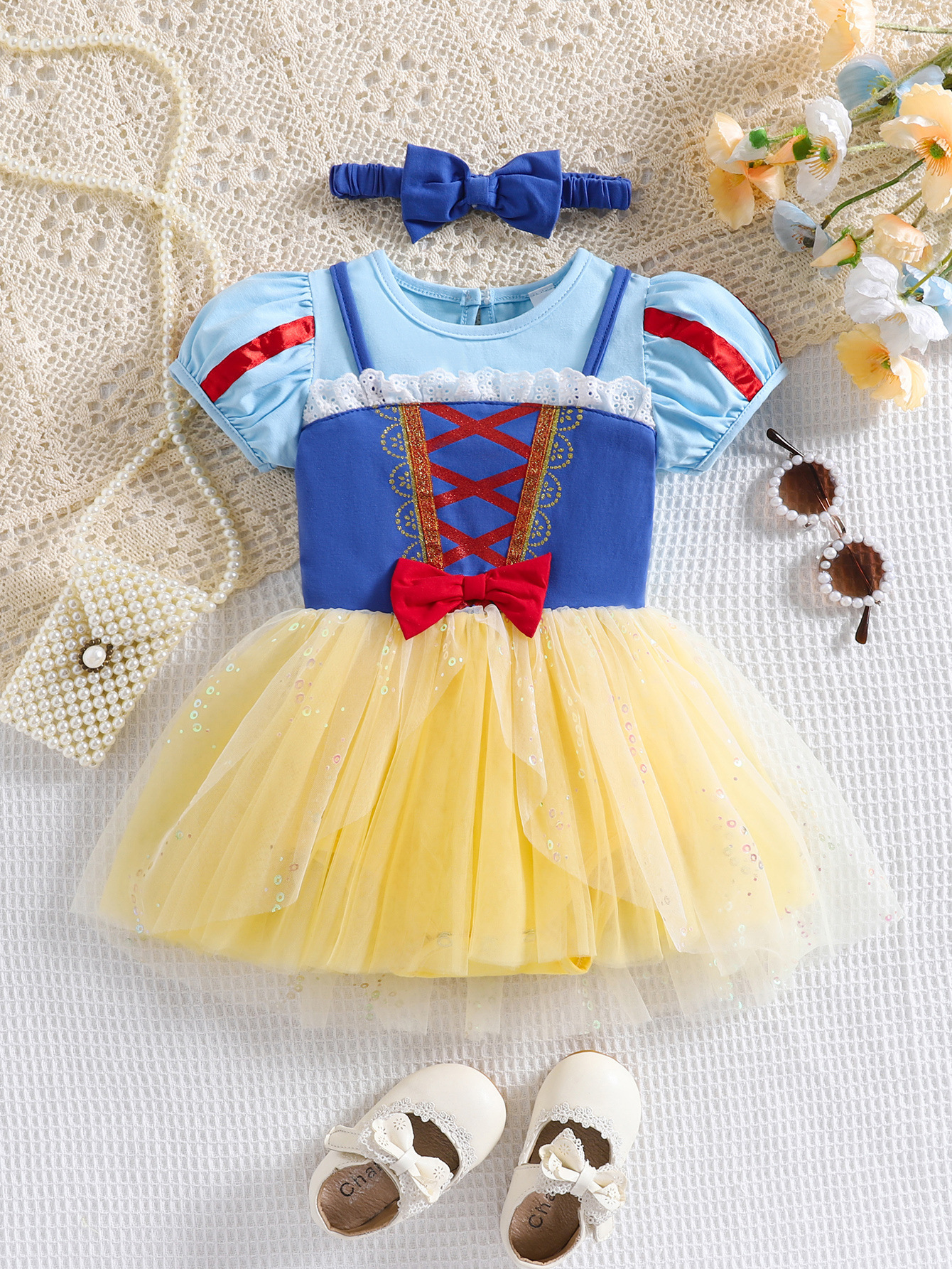 Ropa de baile para niños, falda de ballet para niñas, falda de baile hinchada de princesa de manga corta de verano, ropa de práctica para niños de danza china image 7