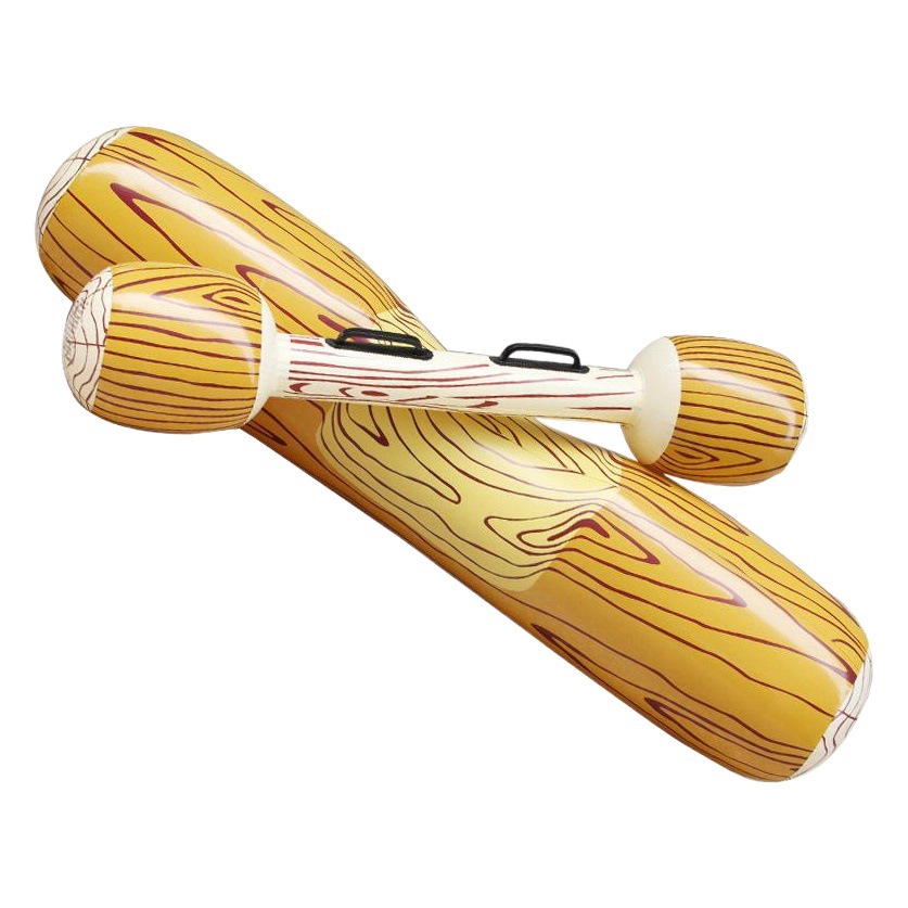 Amazon Venta caliente piscina partido agua patrón de madera anillo adulto canoa juego balsa flotante engrosada