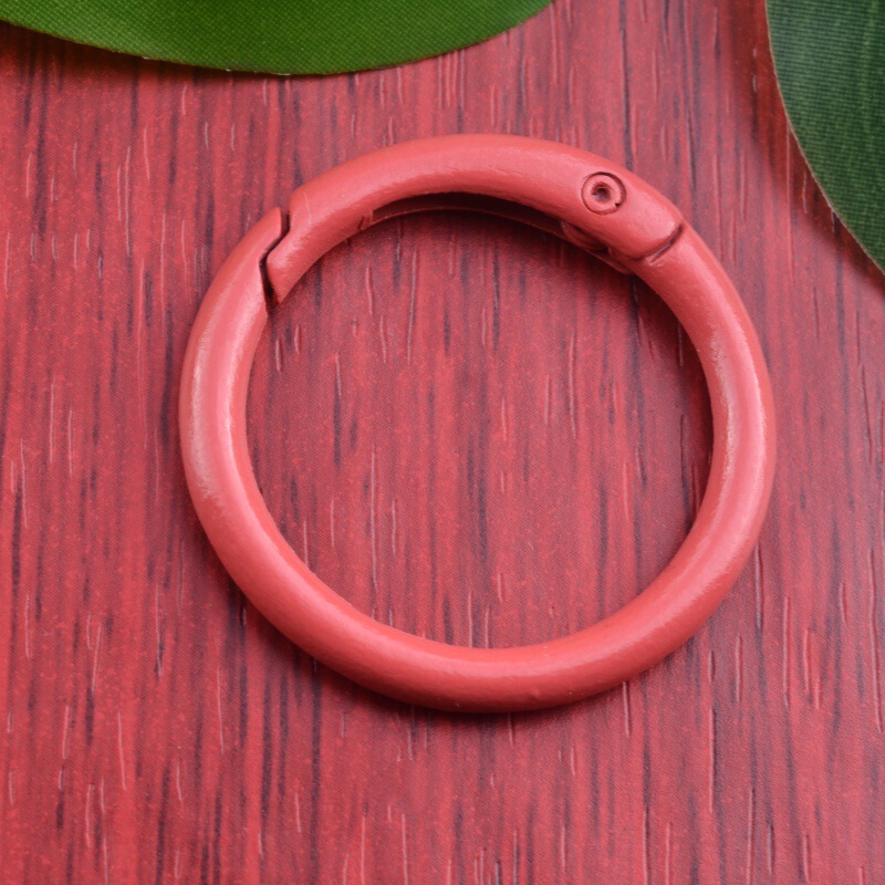 人形ブラインドボックス diy ジュエリーアクセサリーカラーペイント 33 ミリメートルスプリングコイルキーホルダーリングバッグペンダント小さなラウンドバックル|undefined