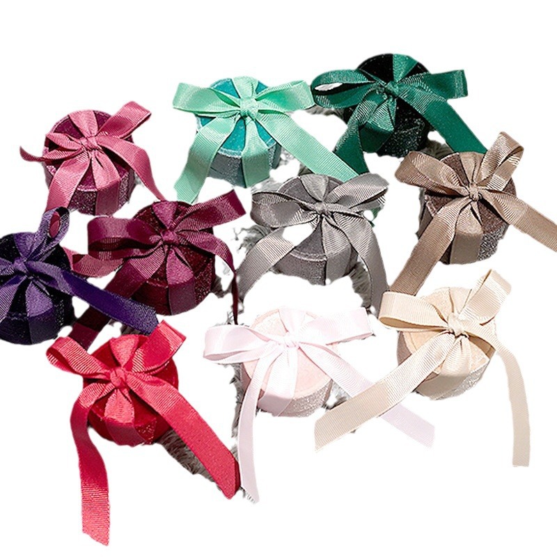 クロスボーダーベルベットリボンストラップリボンベルベットジュエリーボックスネックレスリングジュエリーボックスジュエリーボックス