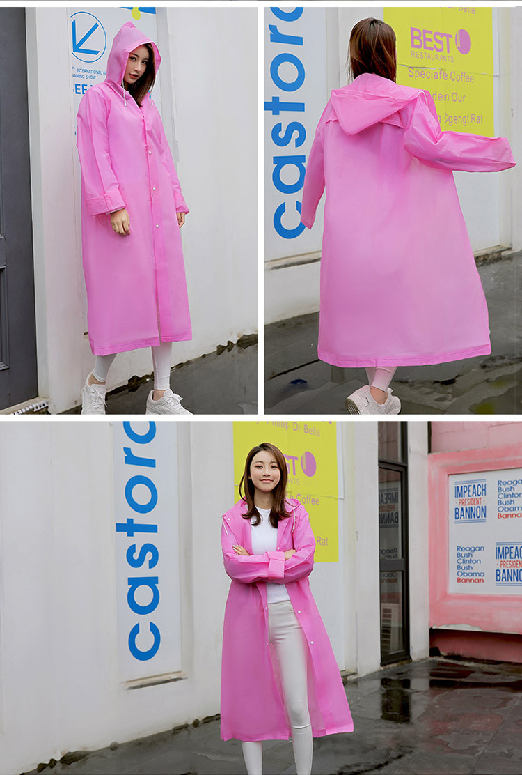 mefine Mingjia EVA fashionable Adult hiking Raincoat, colorful outdoor travel hiking breathable portable raincoat detail image 7