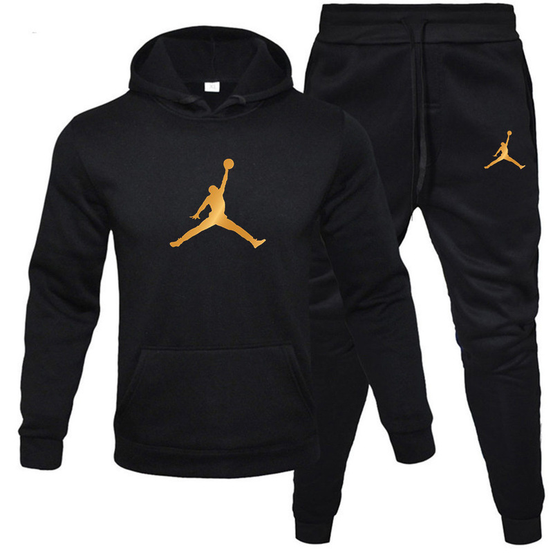 2025 Autumn/Winter New Cross-Border Men's Sweatshirt Set Casual Hoodie Two-Piece Set Printed Casual Sportswear Men's Clothing 2025 Autumn/Winter New Cross-Border Men's Sweatshirt Set Casual Hoodie Two-Piece Set Printed Casual Sportswear Men's Clothing
