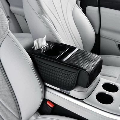 Armrest box pad Pad Car Tissue Box Universal - black