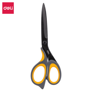 Deli 77757 Scissors Office Stainless Steel Large Scissors Household Multifunctional Office Tailor Handmade Scissors