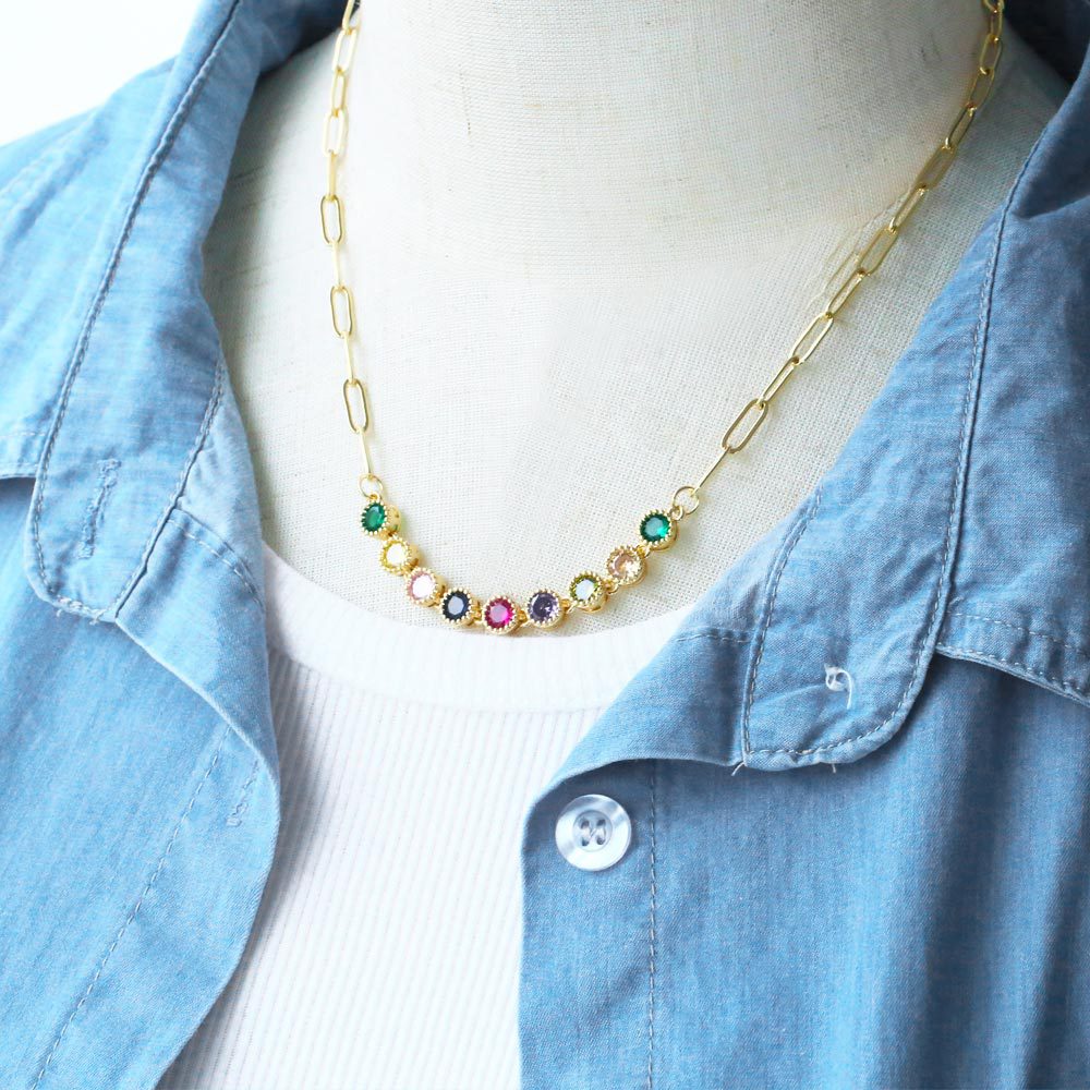 Fashion Round Copper Inlay Zircon Bracelets Necklace