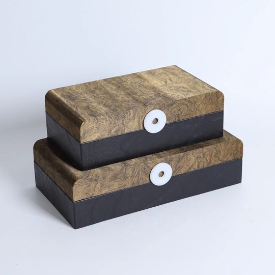 New Chinese Style Storage Box Jewelry Box Ornaments Old Style Model Room Bedroom Living Room TV Cabinet Ornaments