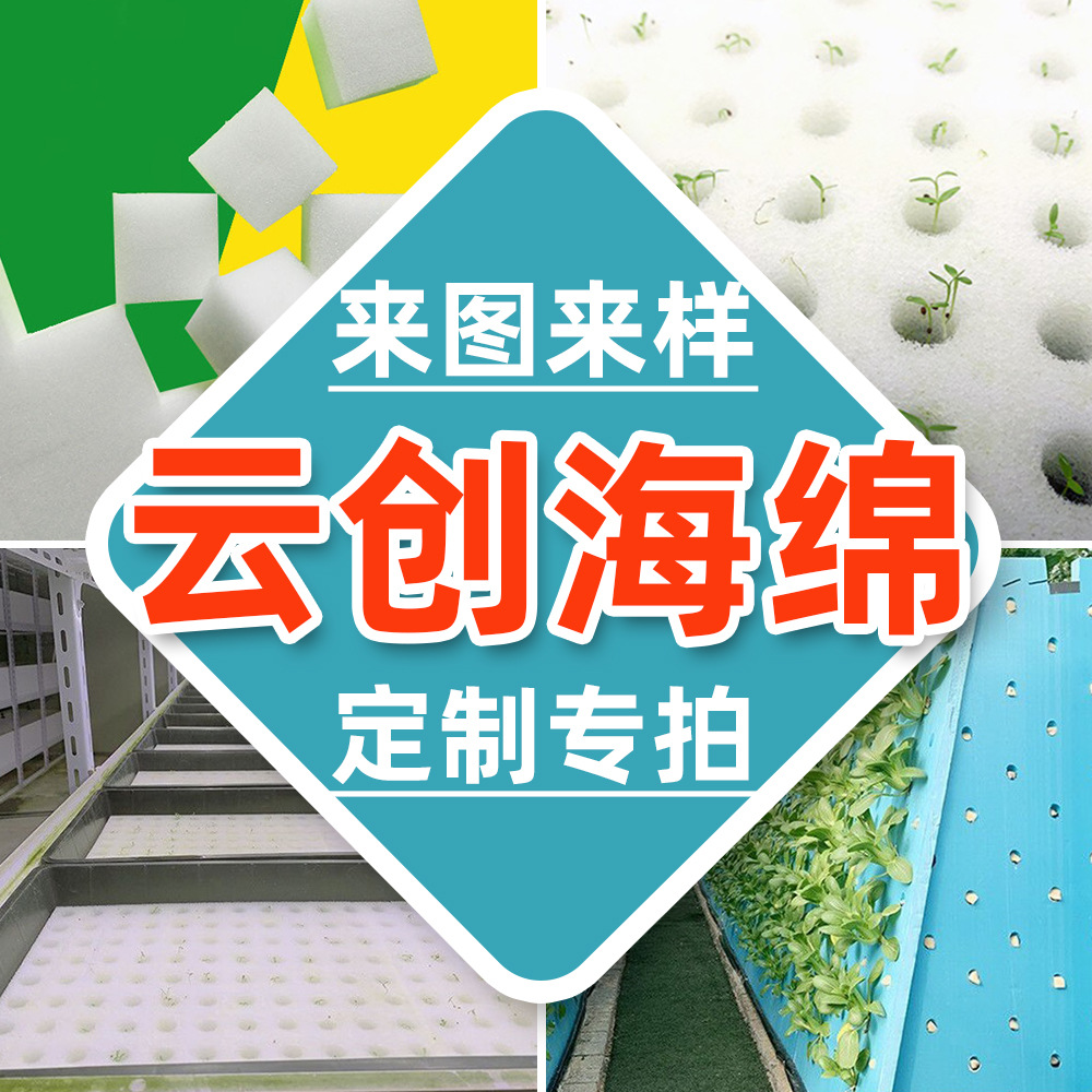 云创拿样专拍链接来图来样海绵可定 制育苗种植海绵工厂直销现货
