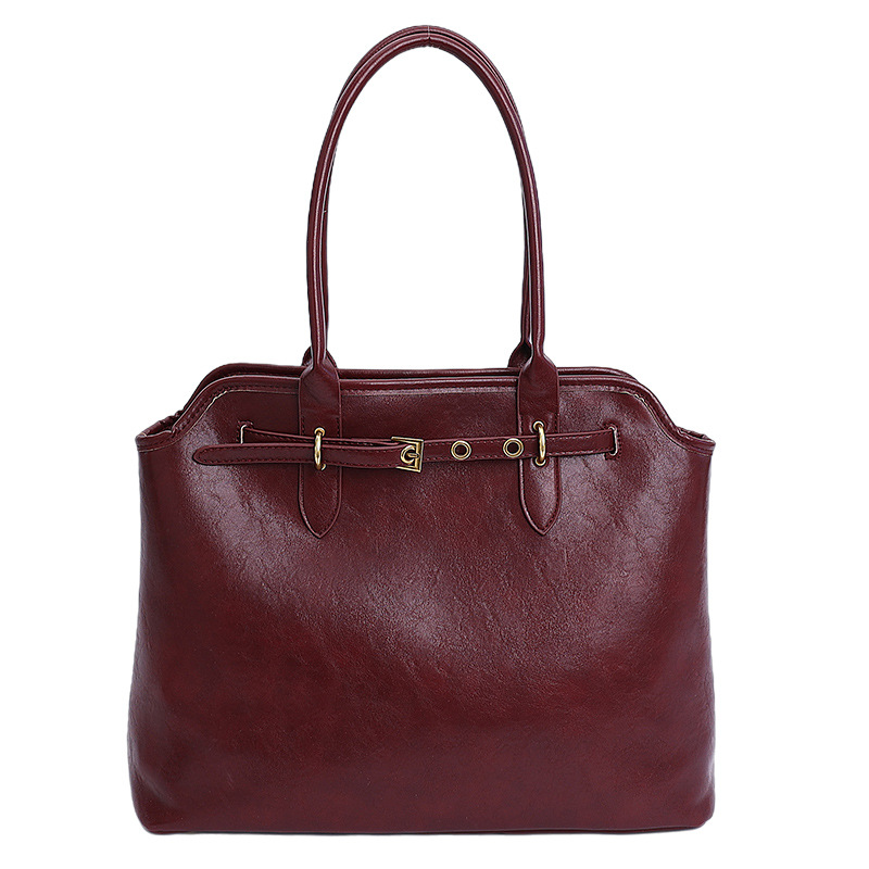 Bolsa para mujeres 2025 nueva bolsa de hombro de tendencia europea y americana transfronteriza gran capacidad de alta calidad retro bolsa de viaje