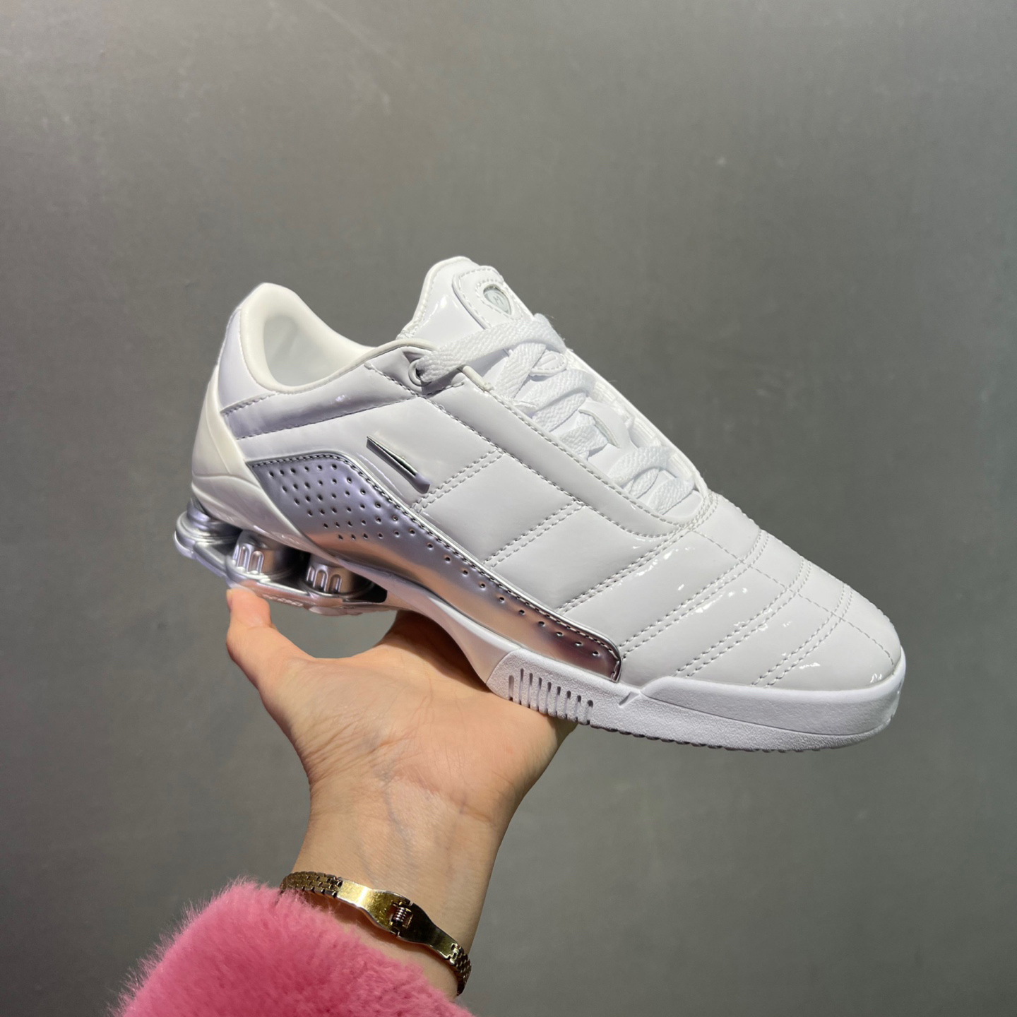 Putian Total 90 zapatos de fútbol Shox de alta versión antideslizante y resistente al desgaste para hombres y mujeres zapatos deportivos casuales de moda