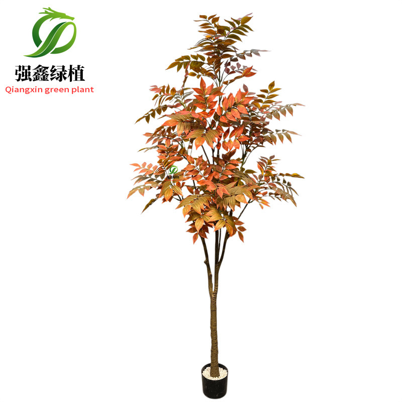 Planta de simulación de interior eucalipto árbol falso bonsai sala de estar decoración del suelo hoja de dinero falsa planta verde adorno en maceta image 38