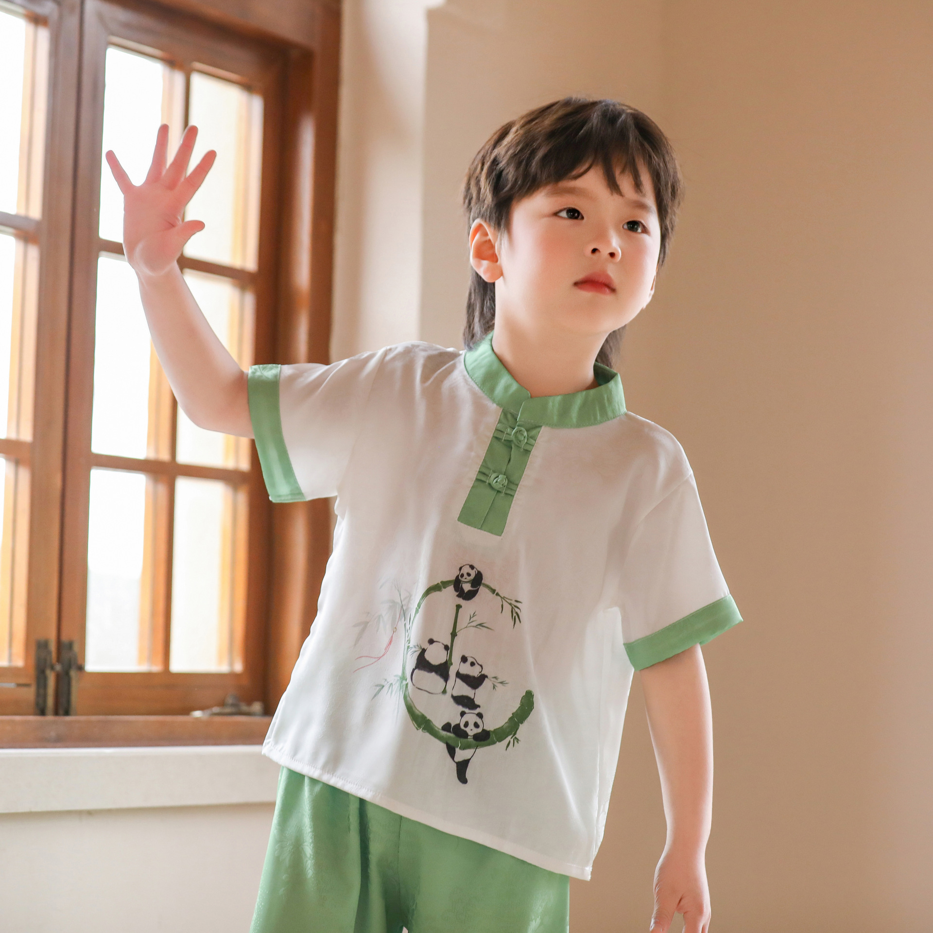 童装男童汉服夏季薄款古装两件套中小童新款国学古风公子少爷唐装