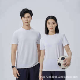2024年夏季新款150g薄款t恤短袖男女圆领5色透气速干文化衫