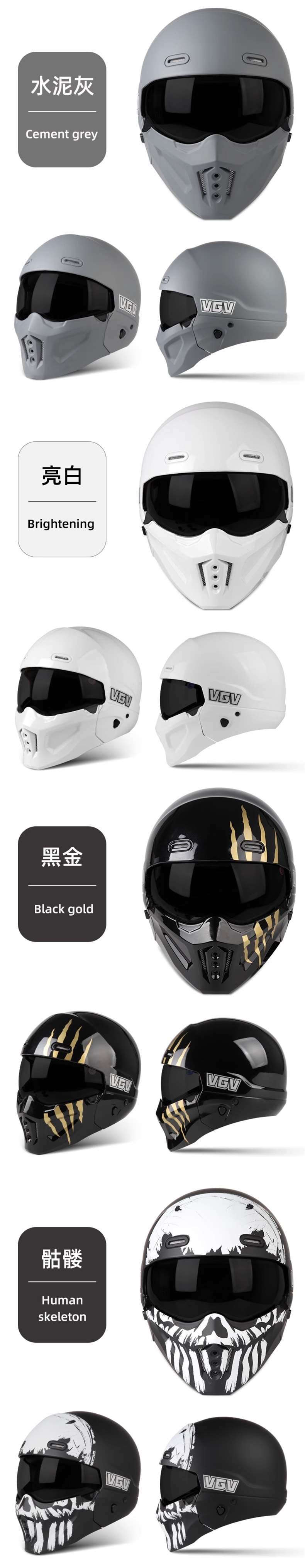 Motorcycle Scorpion Helmet Men and Women Universal Riding Cruiser Helmet