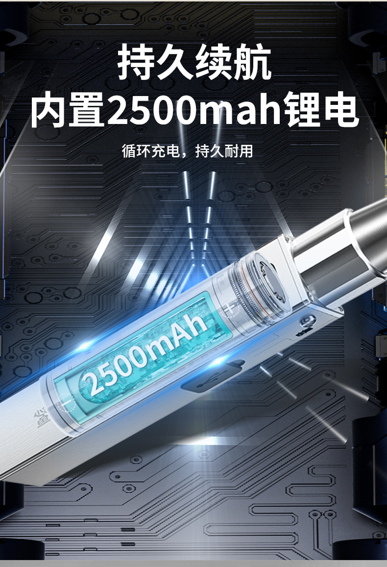 Led Flashlight with Strong Light for Jade Identification, Jewelry Appraisal, Jadeite, Antique Fluorescent Agent Detection, Ultraviolet Money Detection