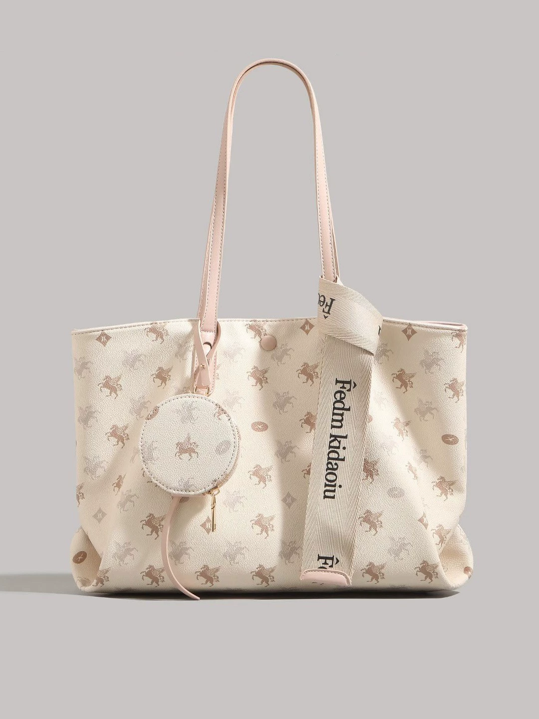 Capacious one-shoulder bag, for students