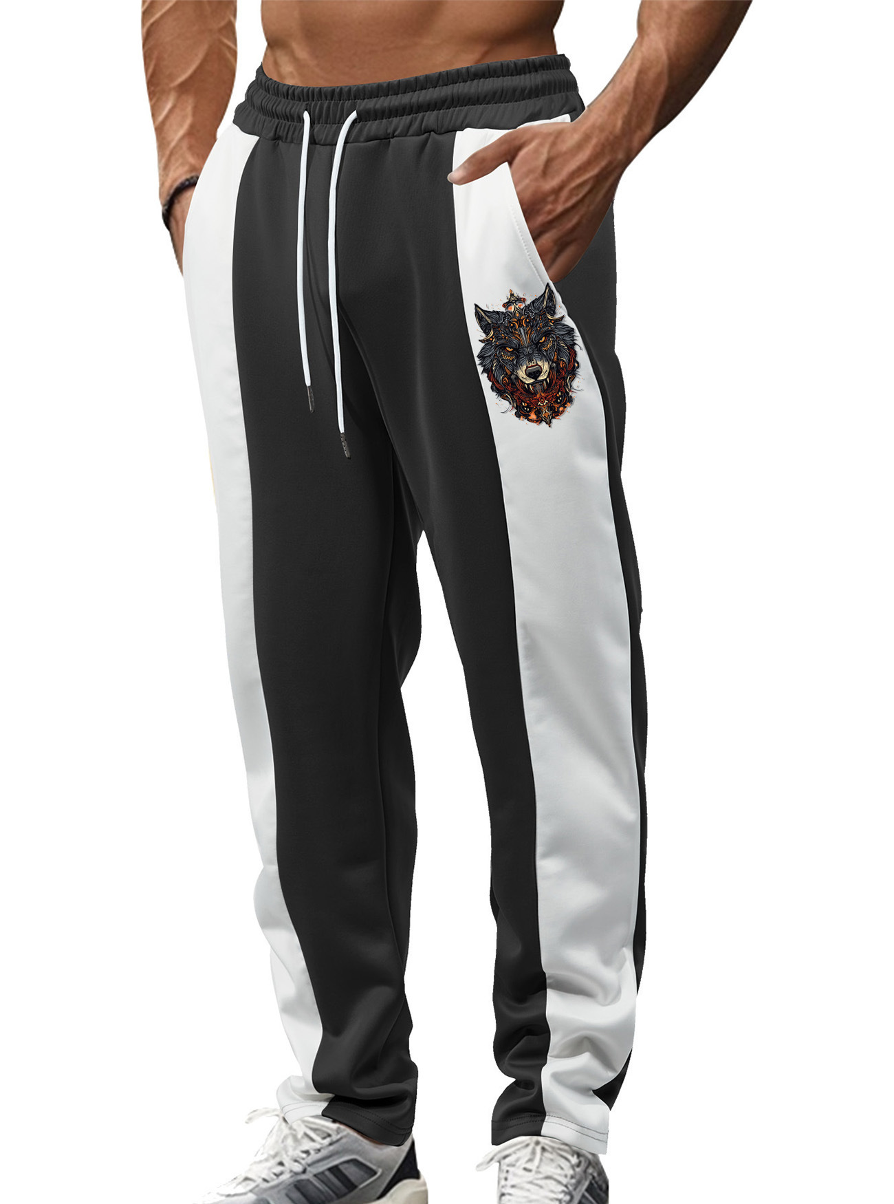 Herren Freizeithose Sportlich Jogginghose Schnelltrocknend Loose_voghion.com