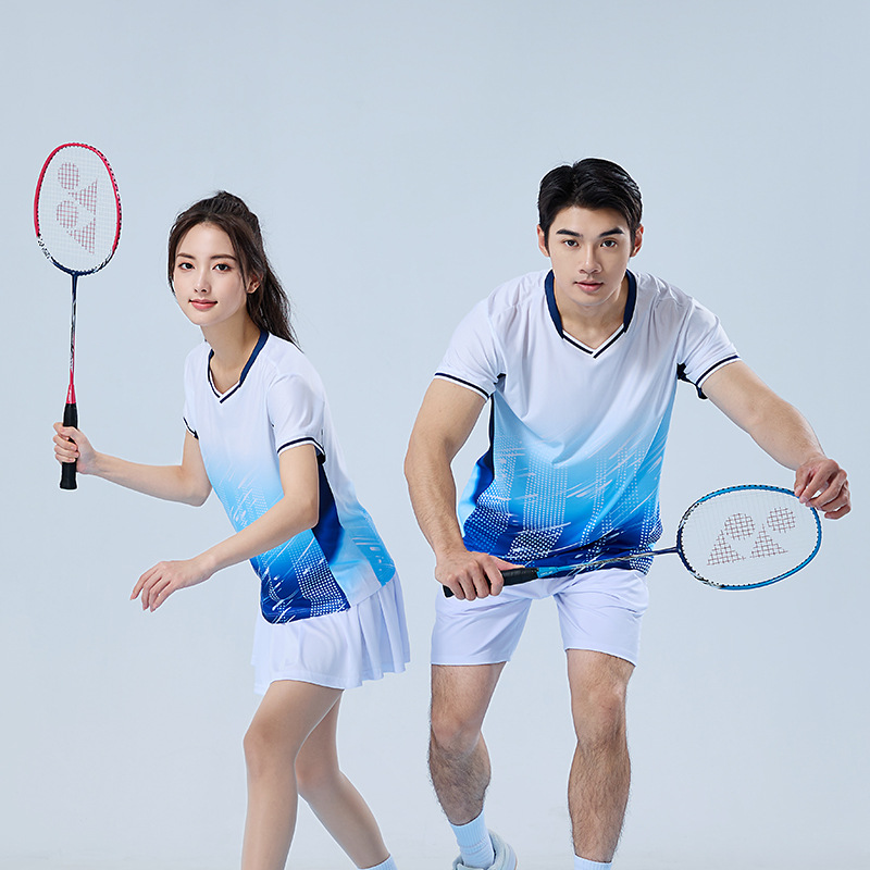 New Badminton Suit Men and Women Players Quick-drying Breathable Table Tennis Sports T-shirt Adult Quick-drying suit Training Suit