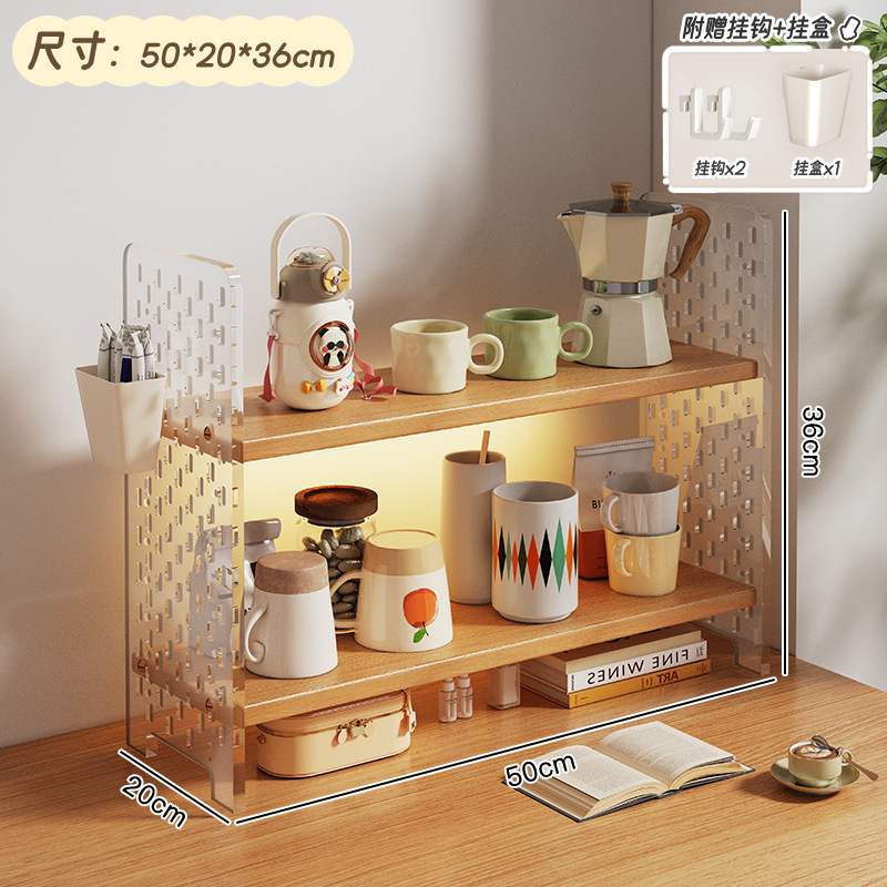 Taza de mesa almacenamiento estante acrílico taza de agua estante de té estante de mesa sala de té esquina de café estante de exhibición