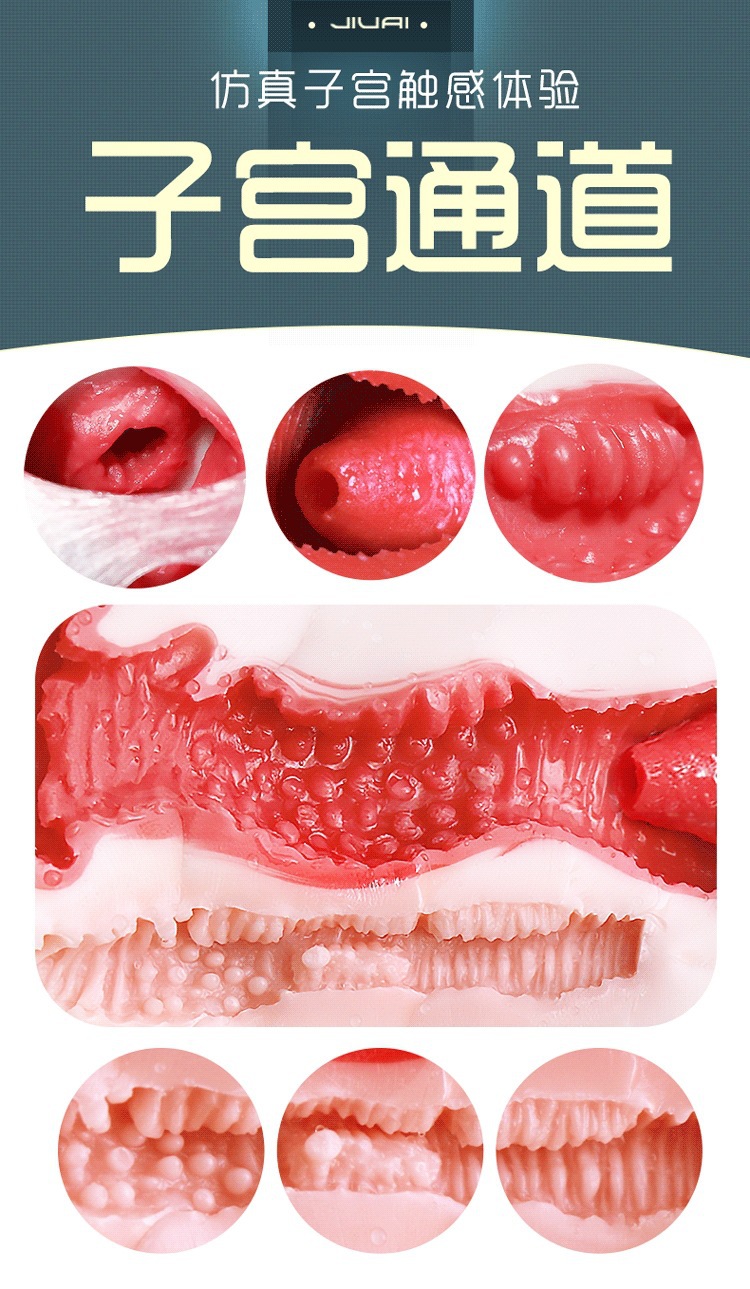 Jiuai Half-Body Torso Masturbator with Vaginal and Anal Molds, TPE, Realistic Skin Tone — detail image 5