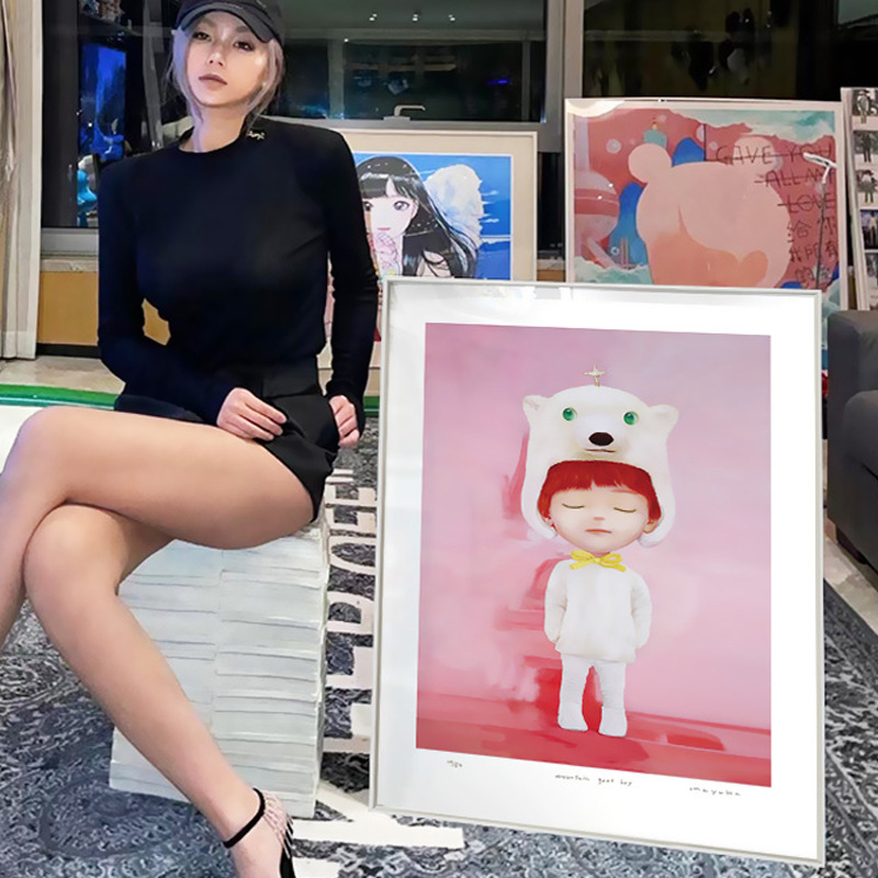 Mayuka Yamamoto Ma You Xiang Chao Print Children's Room Fashion Decorative Painting Japanese Hanging Painting