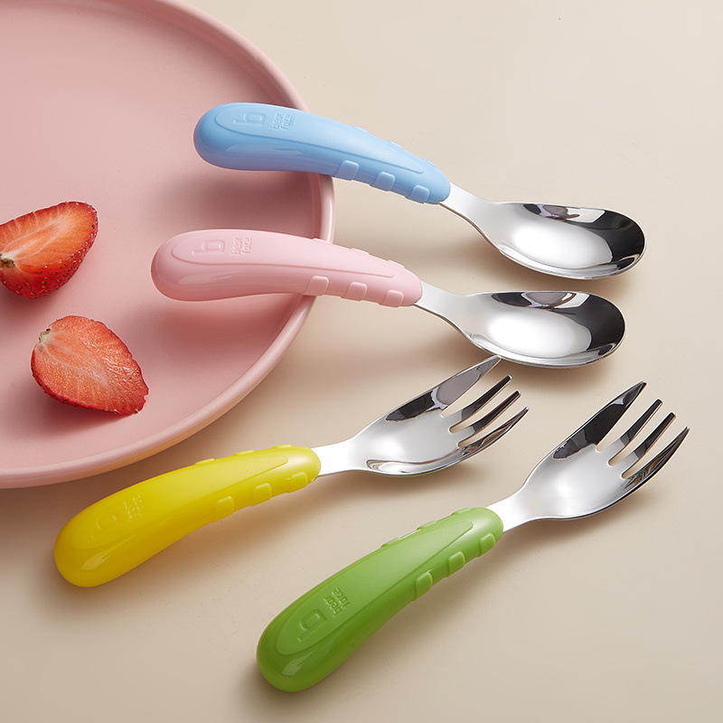 Thickened Stainless Steel Baby Ingot Spoon Children's Food Supplement Spoon Kindergarten Home Portable Outing Children's Spoon Wholesale