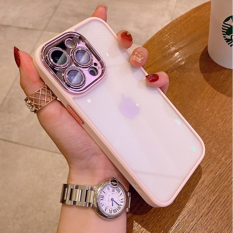 Metal glitter lente IPhone14ProMax todo incluido apple 13PRO lente de la película de la caja del teléfono para IP12p