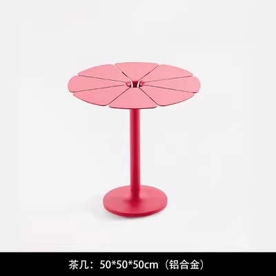 Mesa de café roja