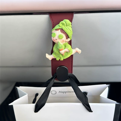 cartoon girl, Other Automotive Interior Supplies - wine-red-hook-ice-cream-girl