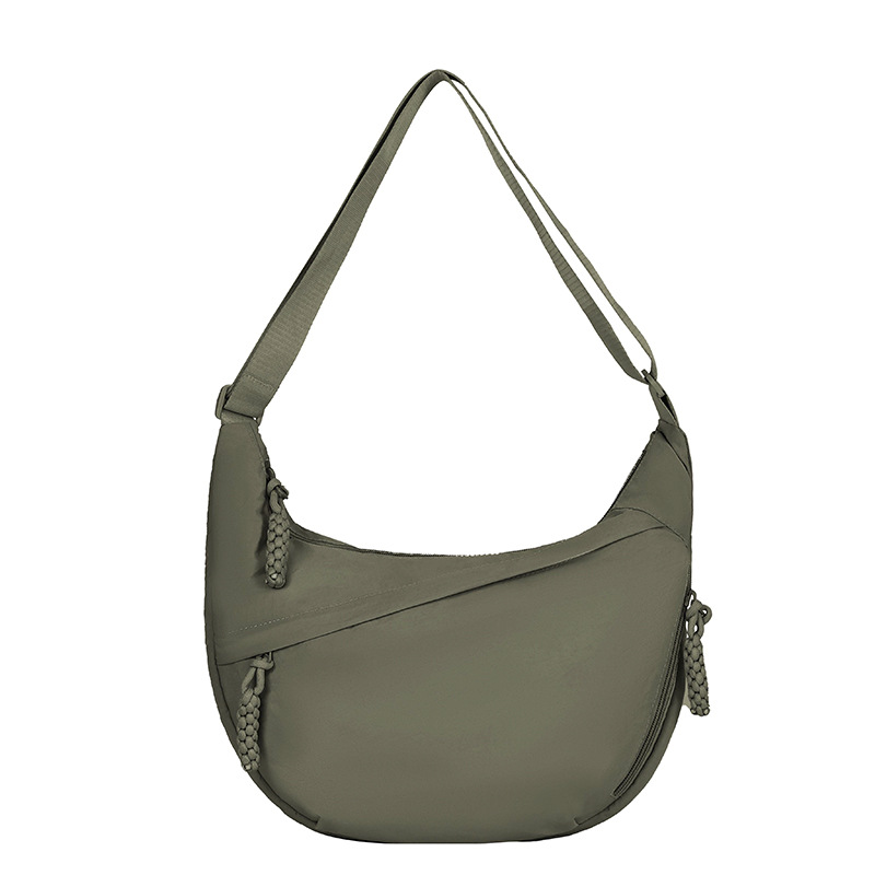 Fashion Lightweight Large Capacity Shoulder Bag For Women, Waterproof Nylon Crossbody Dumpling Bag For Students And Commuting - Thumbnail 2