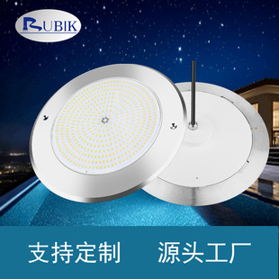 Ultra-Thin All-In-One Stainless Steel Wall-Mounted Waterproof Colorful Pool Light 12V Waterproof Ip68 Diameter 280mm