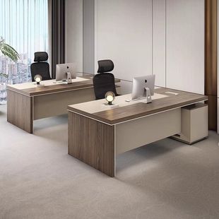 Boss Table Office Table and Chair Combination Single Person Office Table Simple Modern Finance Table Supervisor Manager Table Top Desk